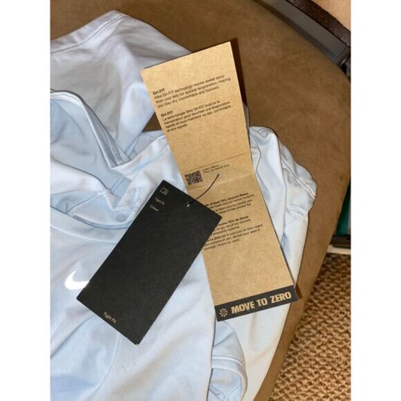 NIKE NWT $52 Dri-Fit size XL Women’s Light Blue Open Back Training Tank Top - Picture 8 of 12